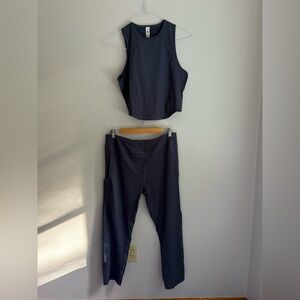 Lululemon Blue Twill Set